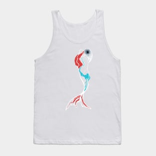 Single Line - Mermaid (White) Tank Top